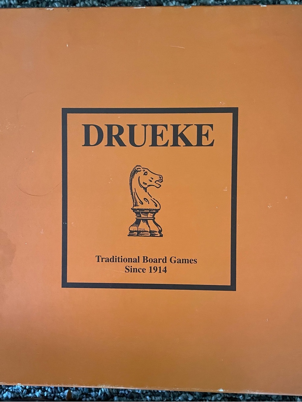 DRUEKE CHESS CHECKERS BACGAMMON SET WOOD KING 3 5/8" NEW VTG RARE CASE DELUXE V